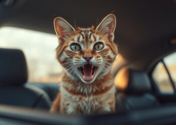 Cat Panting in Car