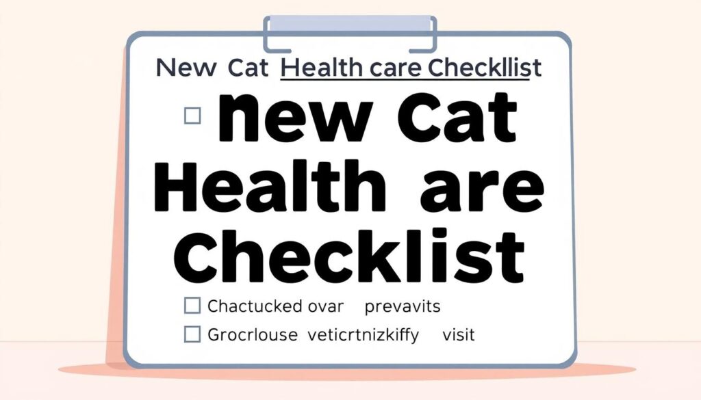 new cat health care checklist